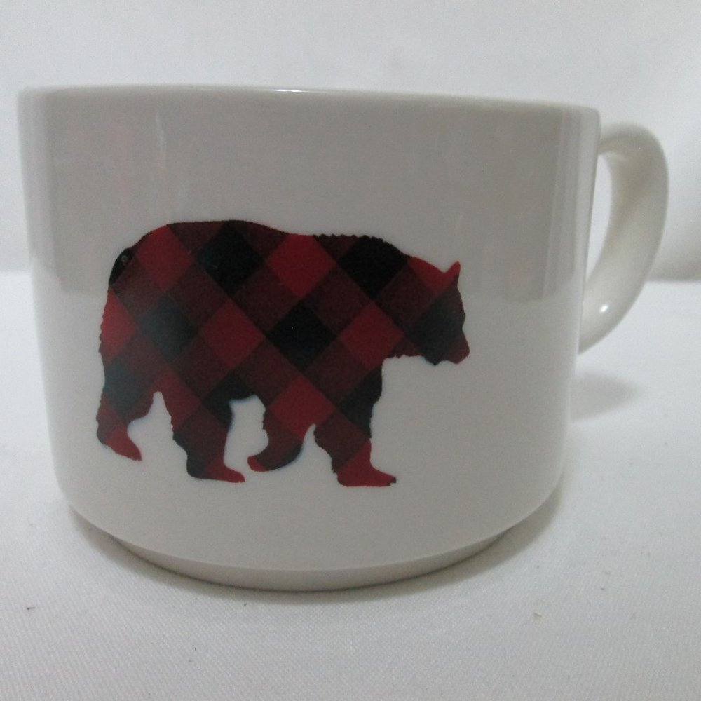 White River Holiday Bear Mug Cup Dishwasher Microwave Safe Christmas Holiday